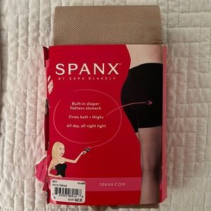 SPANX Nude Microfishnet Tights- Small (Size B)